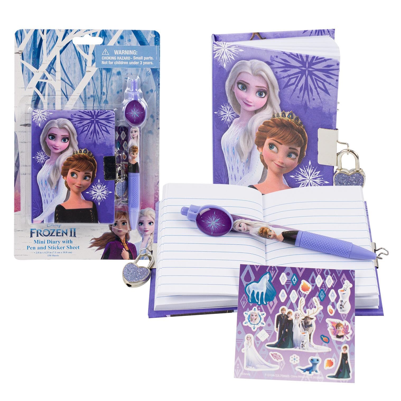 Innovative Designs Frozen 2 Mini Diary with Stickers and Pen