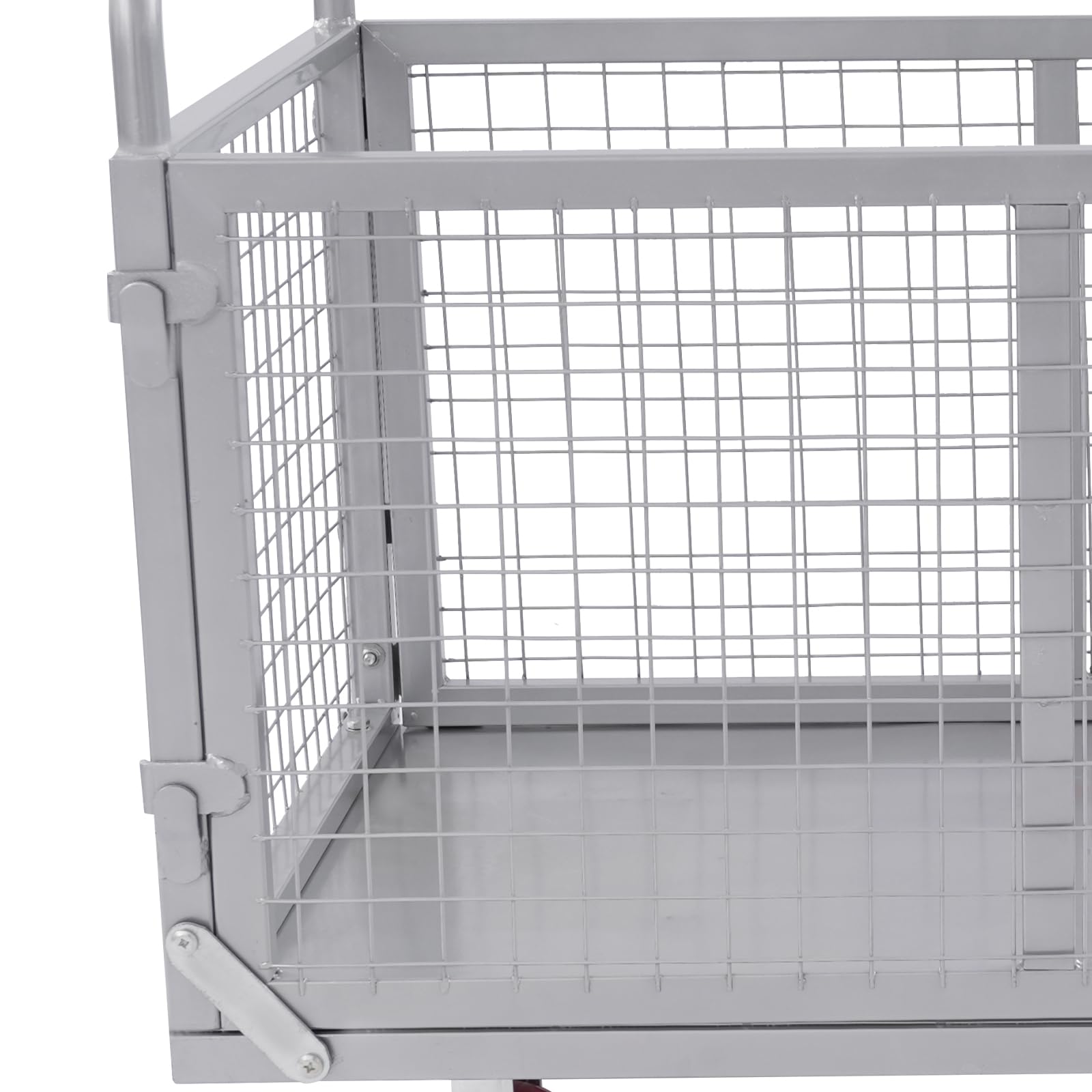 Carrello da trasporto con griglia rimovibile, carrello a mano fino a 200 kg, 100 x 60 x 94 cm