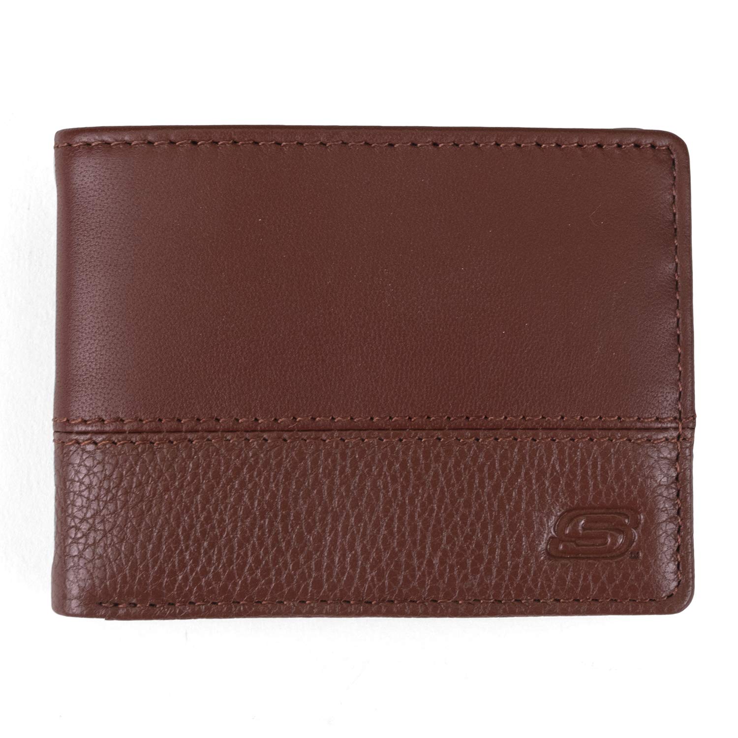 Men's Passcase RFID Leather Wallet with Flip Pocket