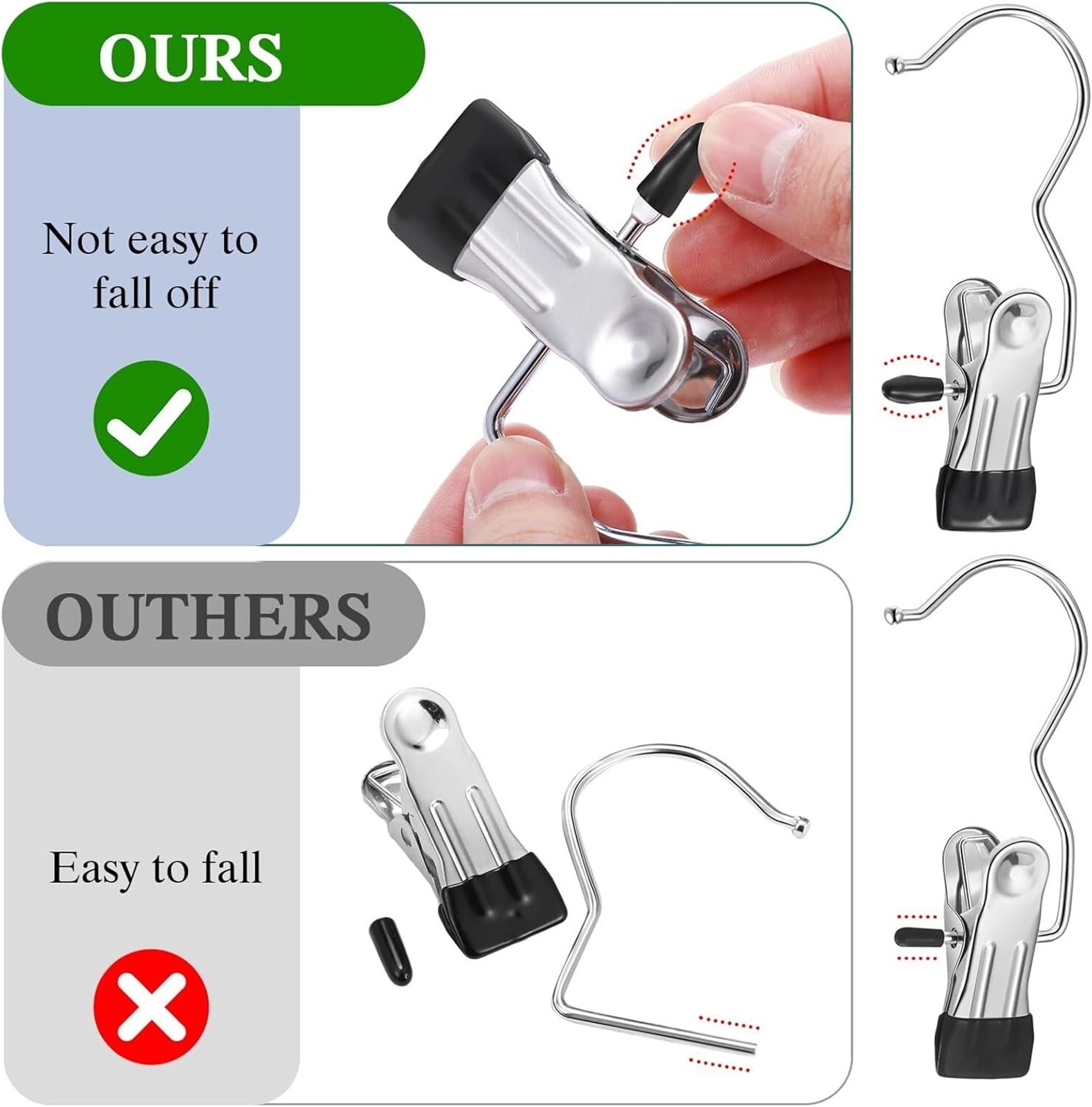 Ganci E Clips for Scarponi Da 20/30 Pezzi Per Casa