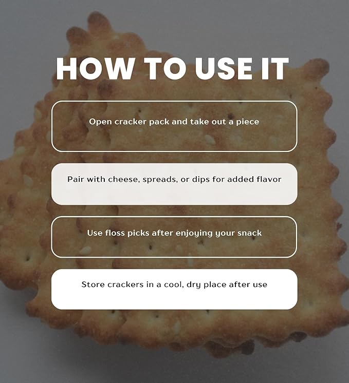 Pack 4x Galletas Firehook Sal Marina 5.5 oz con Palillos Dentales miniatura 4