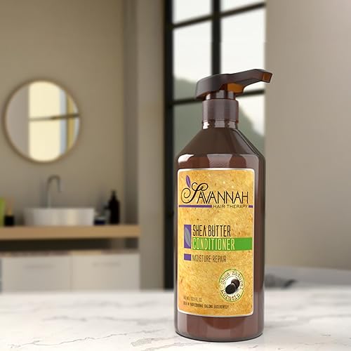 Miniatura 2 de Acondicionador sin sulfato, acondicionador para cabello rizado, acondicionador natural para cabello, acondicionador de humedad de karité, 16.9 oz