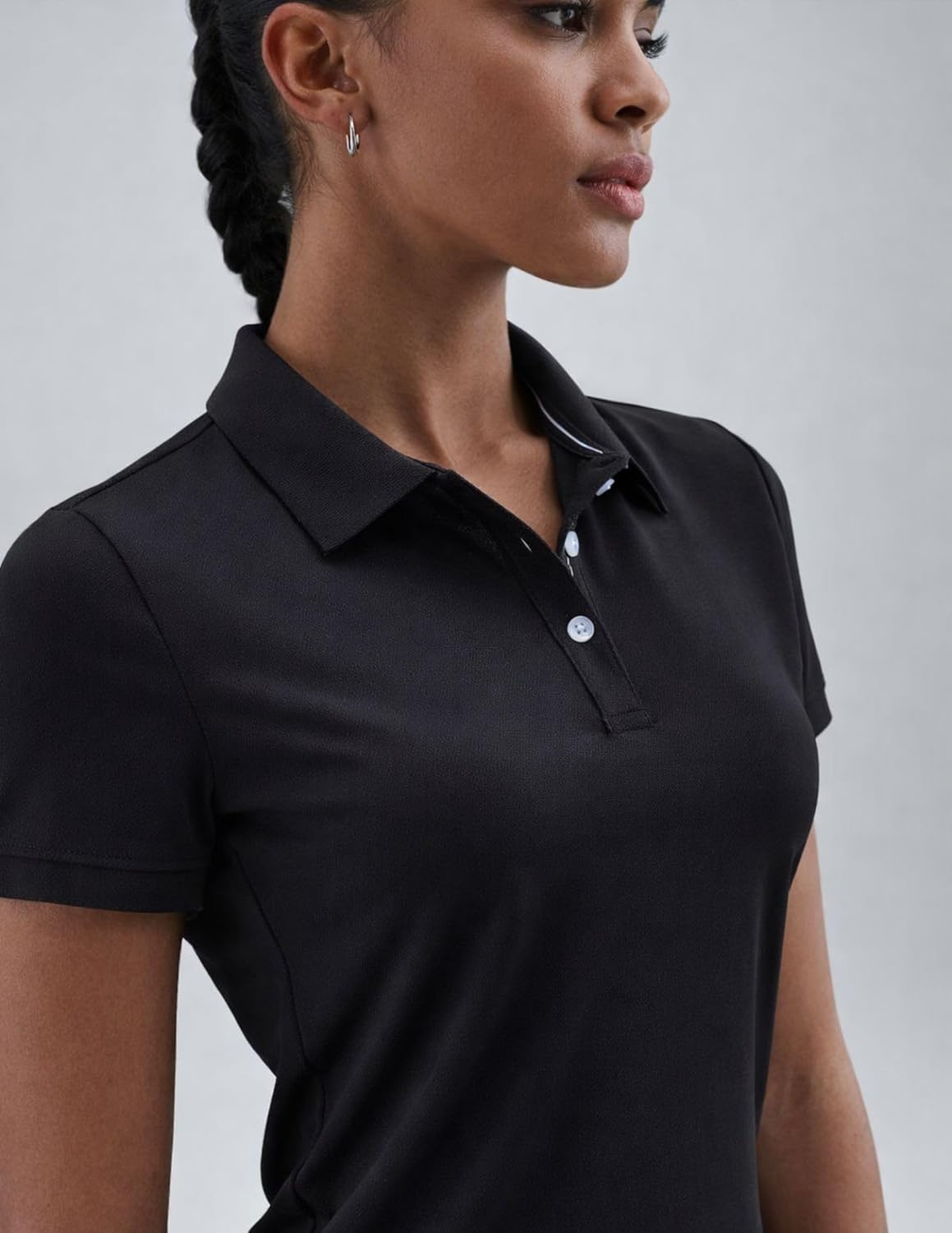 3 Pack Women's Athletic Dry Fit Polo Shirts, Wicking Short Sleeve Collared Golf T Shirt Tennis Tops