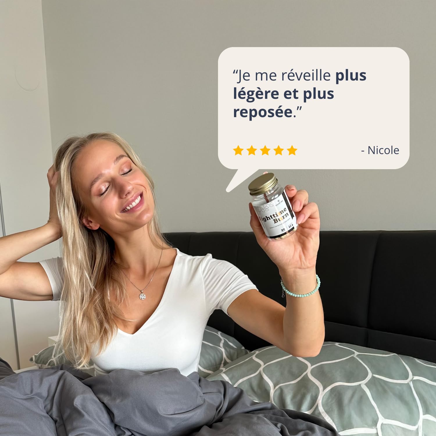 Golden Tree Nighttime Burn – Gélules de Fibres, 30 pièces | Figuier de Barbarie, Vitamine B3, Vitamine B6, Racine de Valériane & L-Carnitine, Sans Caféine