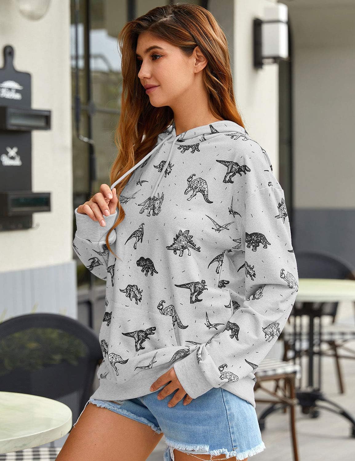 Womens Tie Dye Shirt Short Sleeve Crewneck Casual Loose Cute Tops Color-Block Pullover Sweatshirt - Image 4