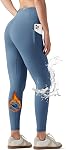 Willit Leggings doublés de polaire pour femmes imperméable Pantalon de yoga haute tenue thermique d'hiver Snow Leggings de ski