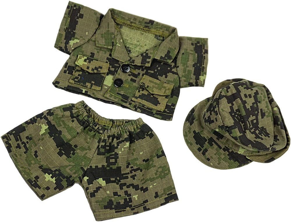 Army Camos Uniform fits Webkinz, Shining Star & 8"-10" Make Your Own Stuffed Animals