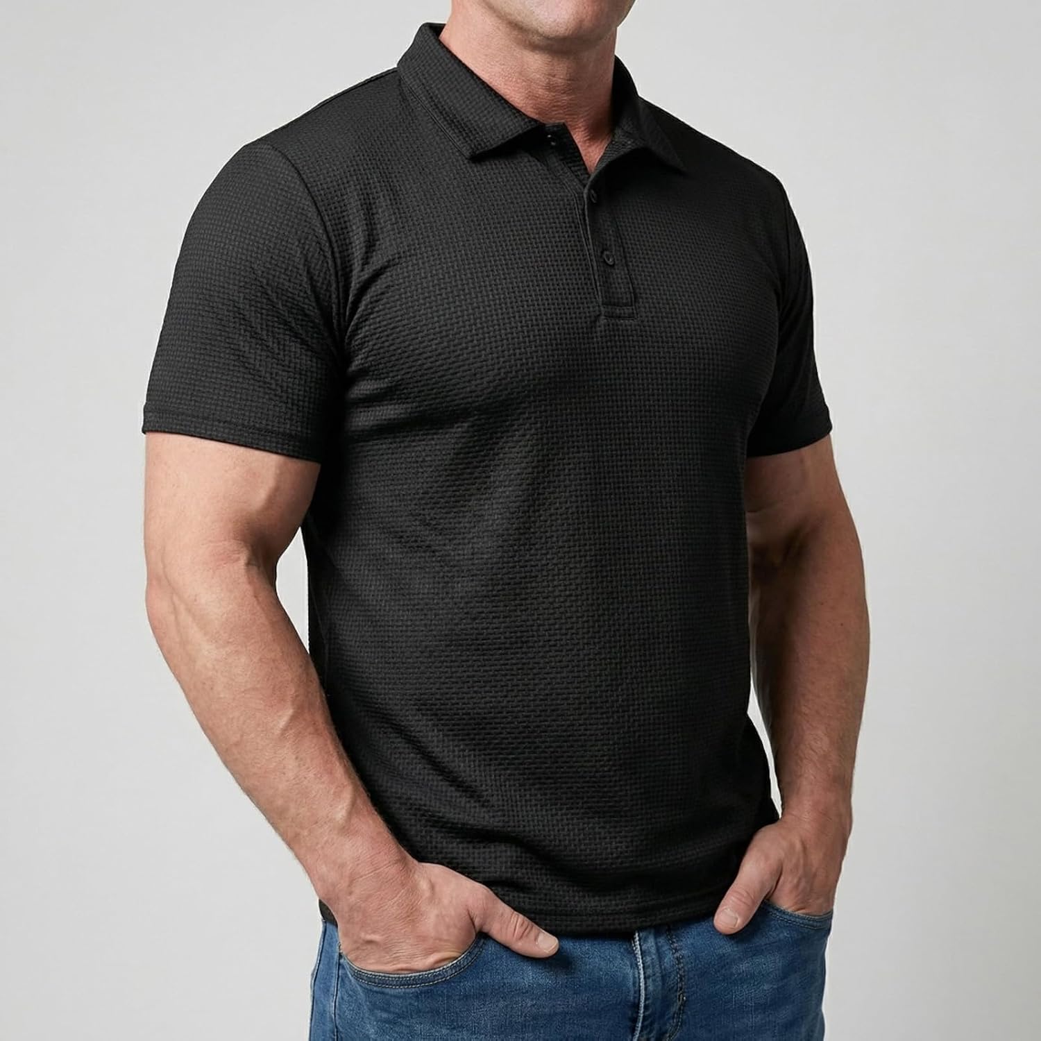 Breeze Polo Shirts for Men, Breeze Capri Polo Shirt, Men's Ultra Comfortable Polo Shirt, Breathable for Daily, Office