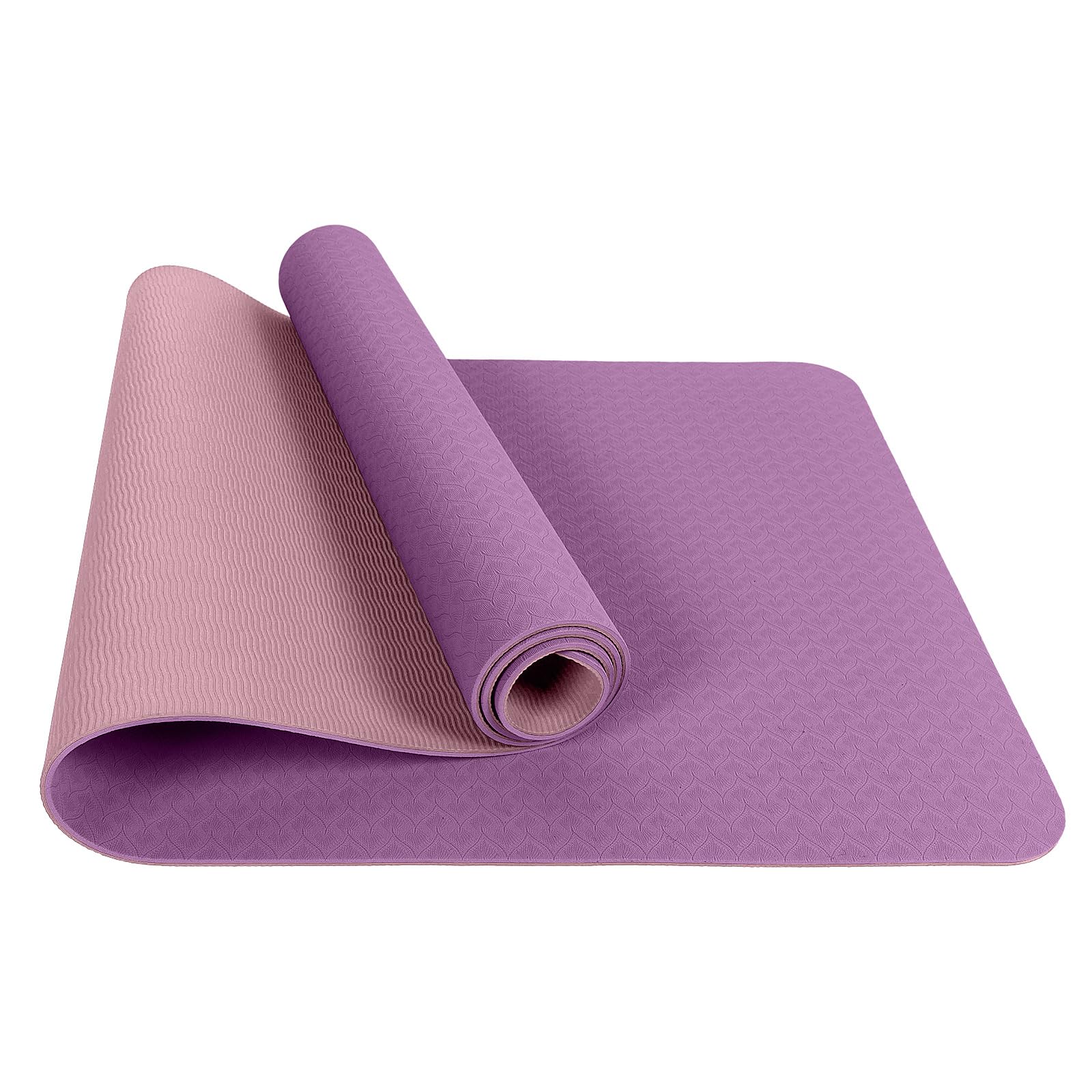 Grand tapis de yoga en TPE épais et antidérapant 183 x 80 x 0,8 cm pour homme et femme, exercice pour la maison, idéal pour la gym, le pilates, le fitness