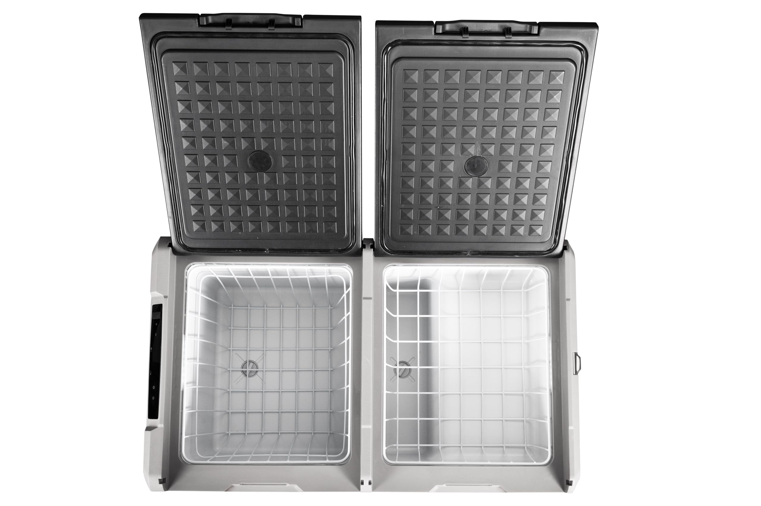 Steamy-E Dual Zone 75, glacière électrique à compresseur, 72 litres, 12V/230V, pour Garder au Chaud et rafraîchir, pour Le Camping