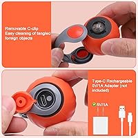 Vista 7 de BABORUI Paquete de 2 Pelotas de Juguete Interactivas para Gatos - Juguetes Interactivos Automáticos para Gatos de Interior con 3 Colas, 2