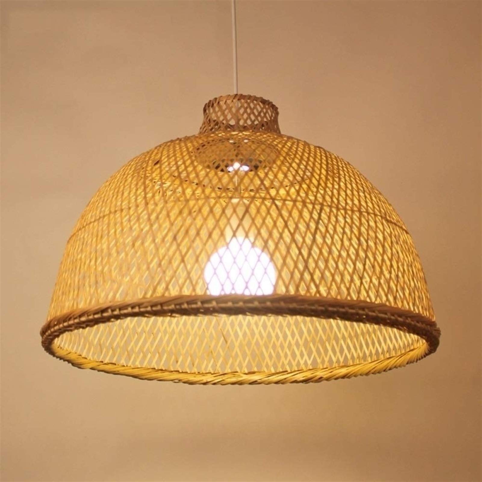 Plafonnier lanterne tressée design haut de gamme E27