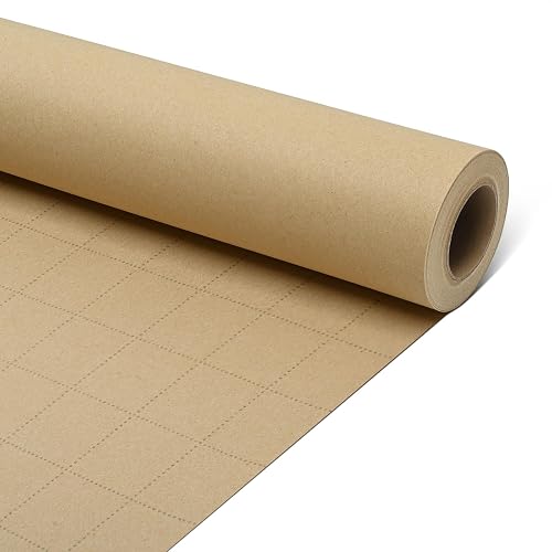 Brown Gift Wrapping Paper, Craft Kraft Wrapping Paper Roll, 17In