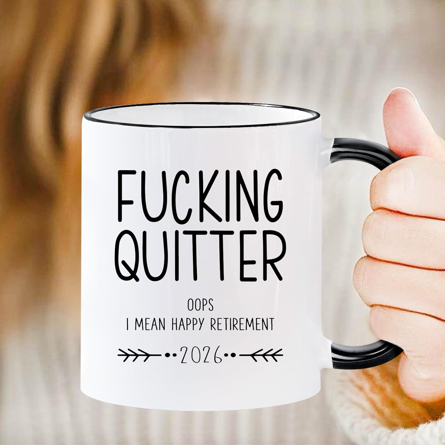 Funny Retirement Gifts for Men & Women - Quitter Coffee Mug,Quitter I Mean Retired Gift for Boss, Coworker, Friend | Birthday Christmas Office Party Gift for Men & Women -46 - Image 5