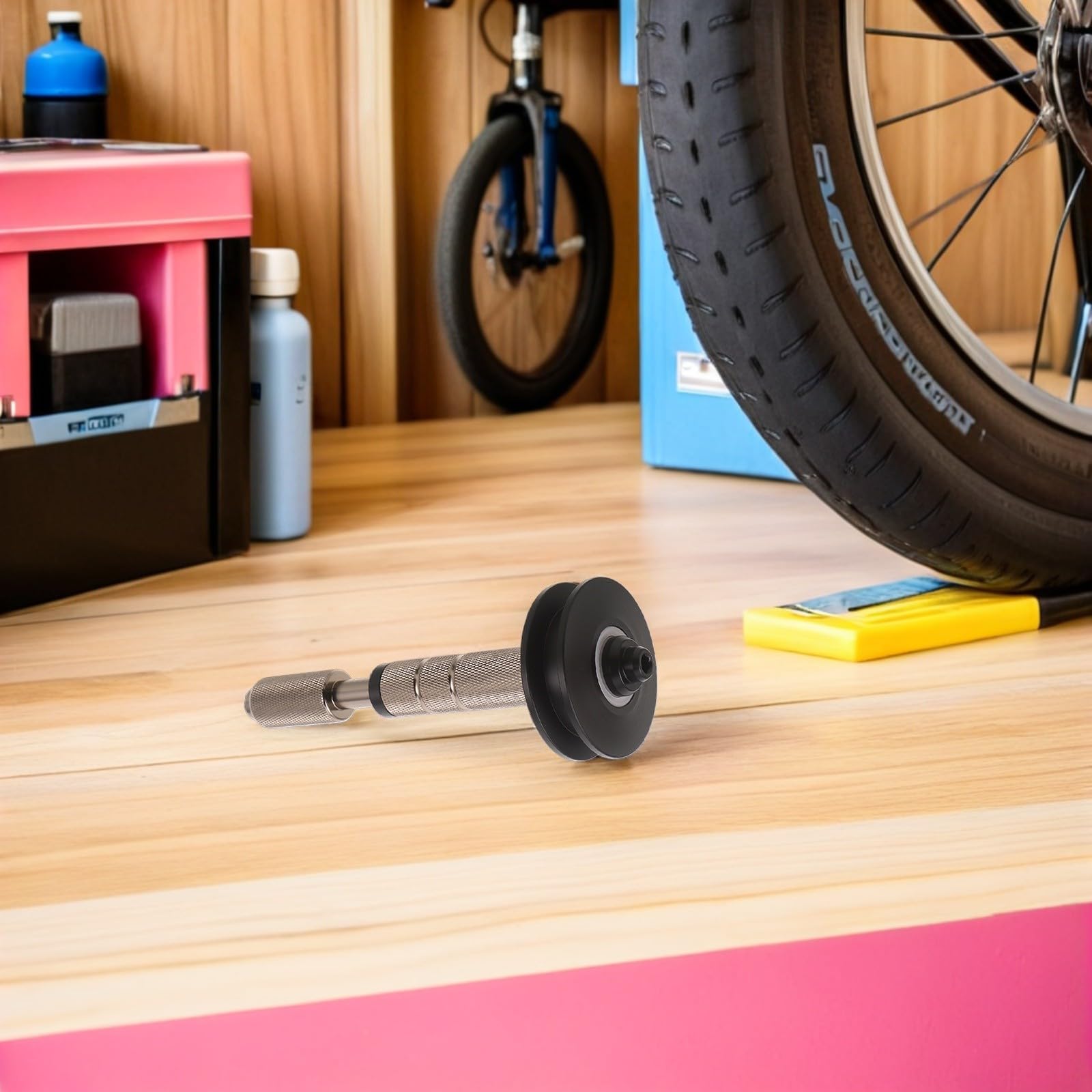 Kichvoe 2 Piezas Tensor de Cadena de Bicicleta Ajustable para Limpieza y