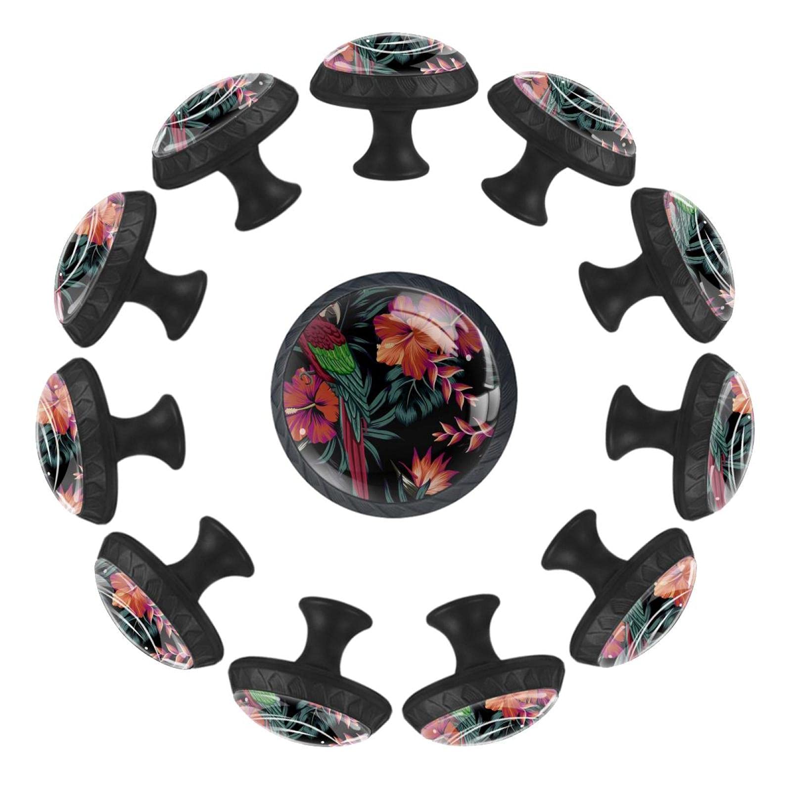 Poignées de meuble perroquet 35 mm lot de 12 boutons de tiroir pour commode enfant