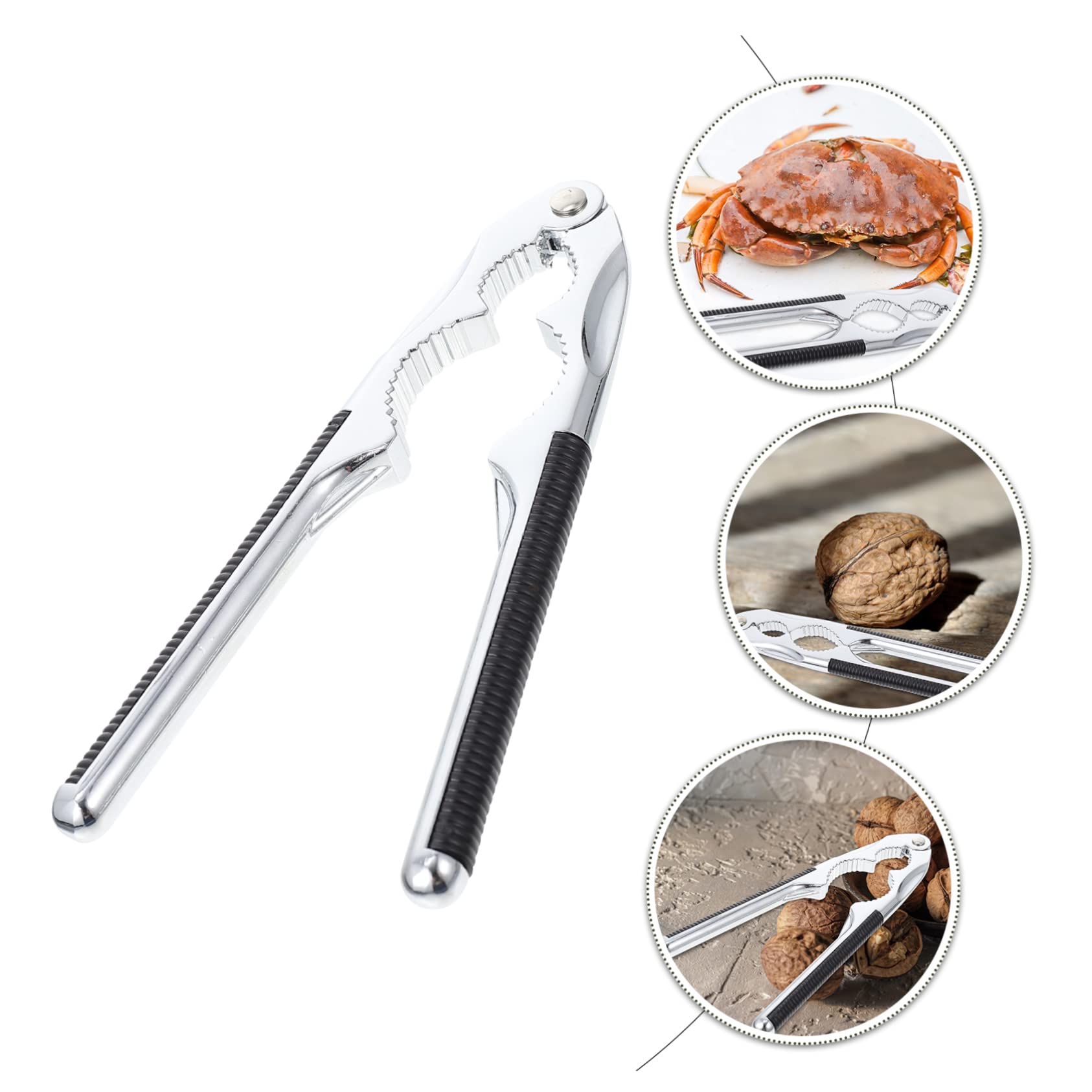 OFFSCH 1Pc Seafood Tong and Walnut Cracking Tool Crab Opener with Skid Design for Home Use present for Nut and