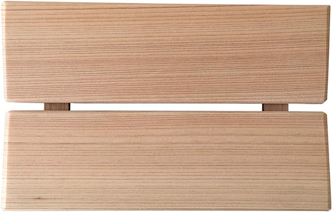 IPPINKA Japanese Hinoki Cypress Versatile Tray - 5.3 x 3.3 x 0.8 inch - Made in Japan - Medium