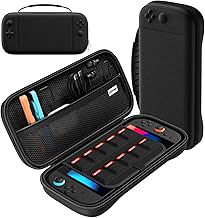 ECHTPower Etui pour Switch 2 (2025), Sac de Voyage avec 10 Cartouches de Jeu, Etui Rigide de Protection Portable pour Switch 2 Accessoires, Coque Anti-Choc avec Stockage,Housse Idéal Voyage