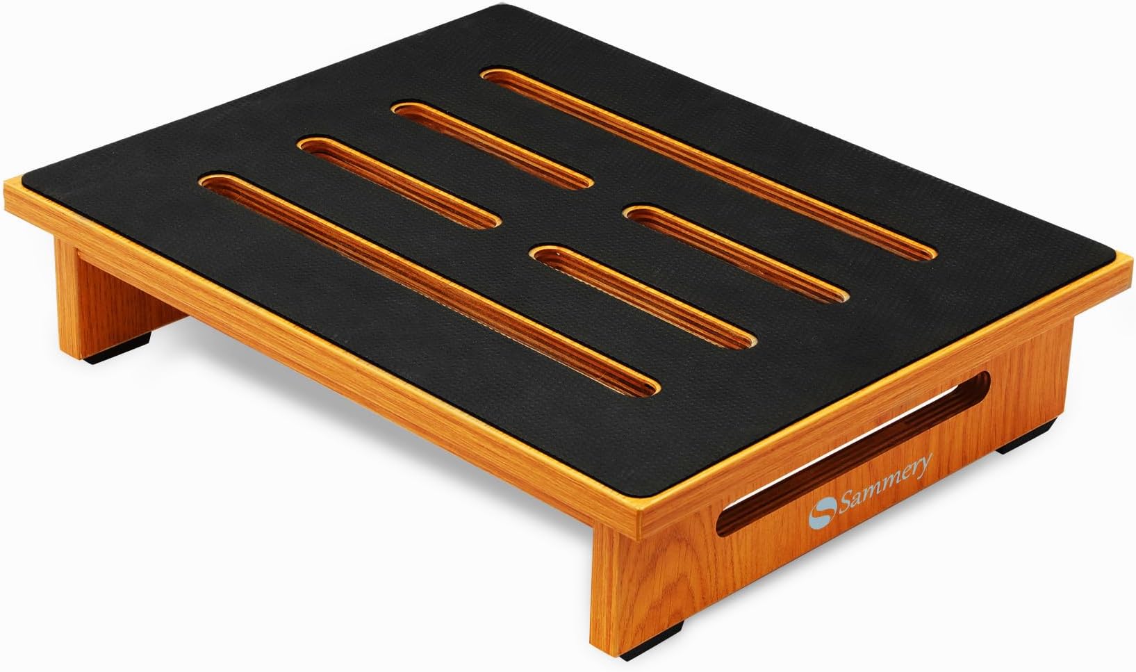 Sammery One Step Stool, Wooden Single Step Stool with Non-Slip Rubber Surface Footstool, Portable Step Stool, Indoor-Outdoor Universal One Step Stool, 440 Lbs Load Capacity,Universal for Any Age.