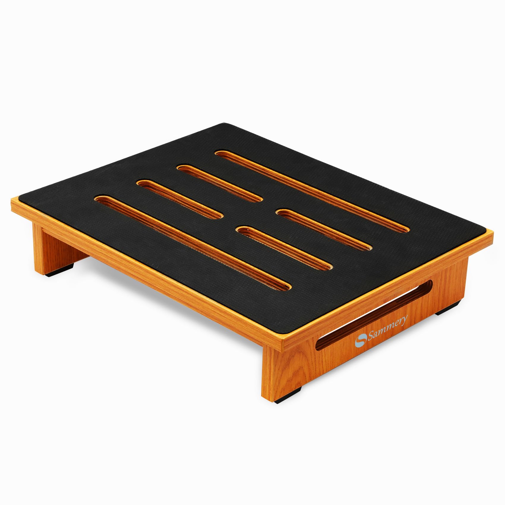 Sammery One Step Stool, Wooden Single Step Stool with Non-Slip Rubber Surface Footstool, Portable Step Stool, Indoor-Outdoor Universal One Step Stool, 440 Lbs Load Capacity,Universal for Any Age.