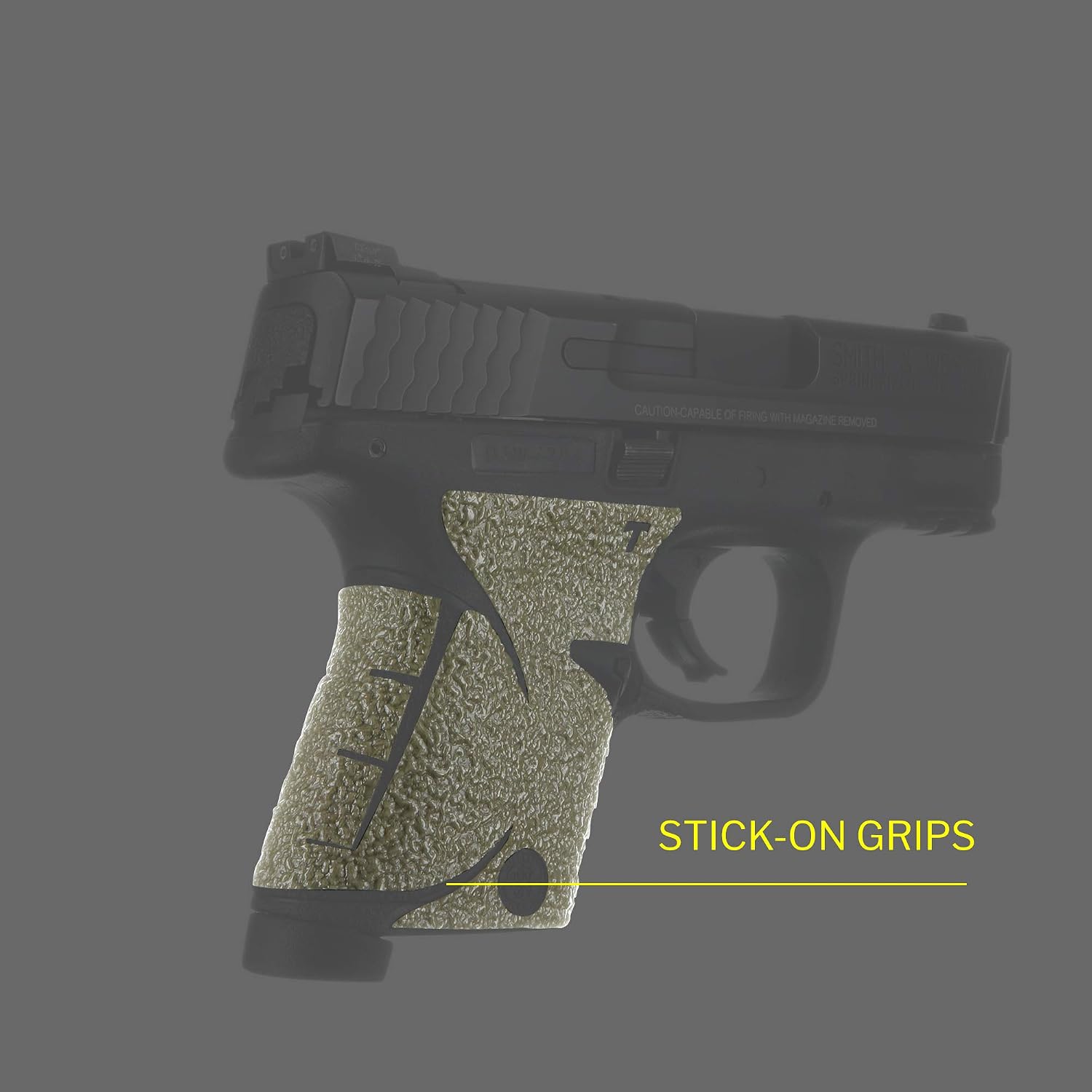 TALON Grips Adhesive Grip – Compatible with Smith and Wesson M&P Compact 9mm .357/.40 – Made in The USA