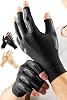 Compression Artiritis Gloves for Women&Men with Graduated Pressure Design for pain, Finger Support for Hand Comfort, Daily Wear & Sleep Use for Crocheting, Typing Fit Palm 7.3-8.3'' Black M