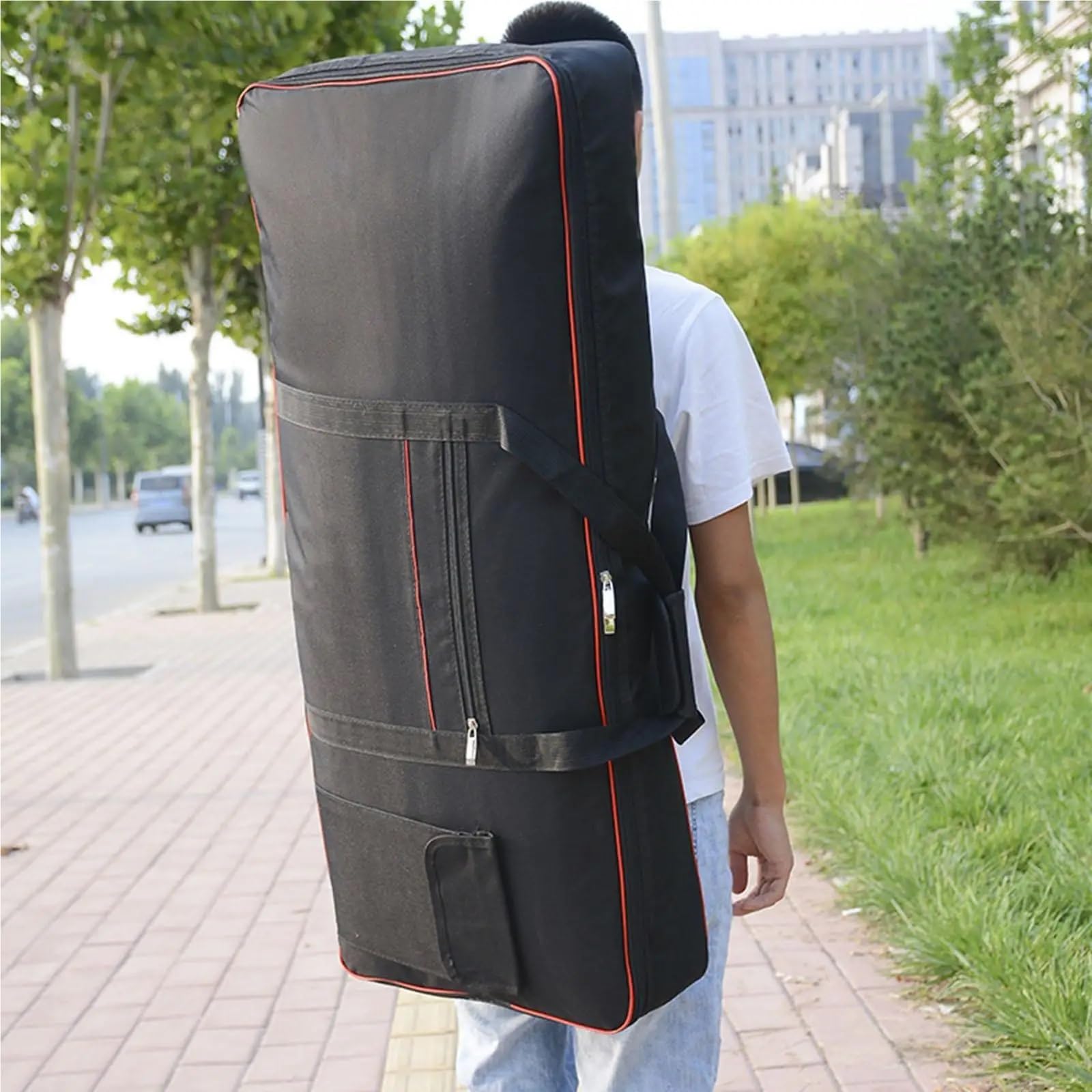 Borsa da trasporto per tastiera Custodia for tastiera a 76 tasti, strumento musicale for pianoforte elettrico, borsa imbottita for il trasporto da viaggio