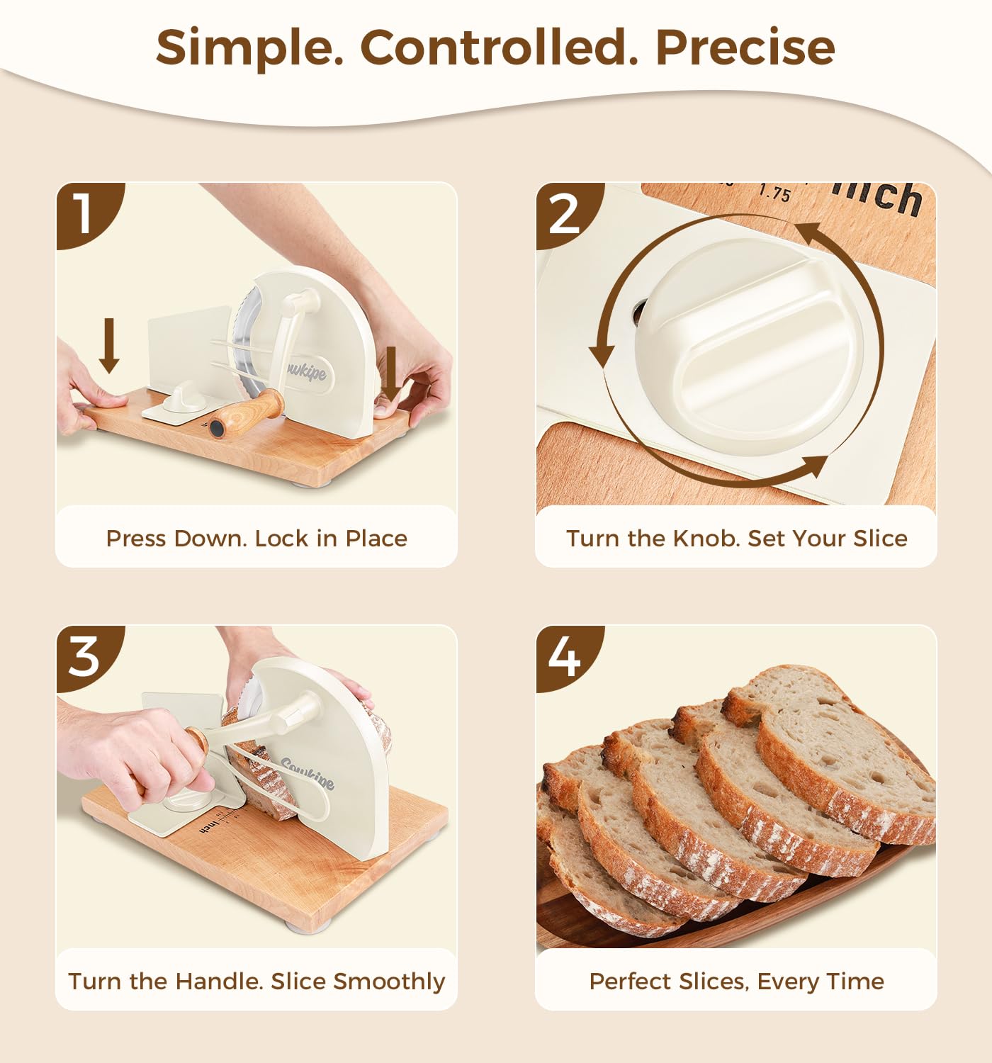 SOWKIPE Bread Slicer - Perfect Slices Every Time -6