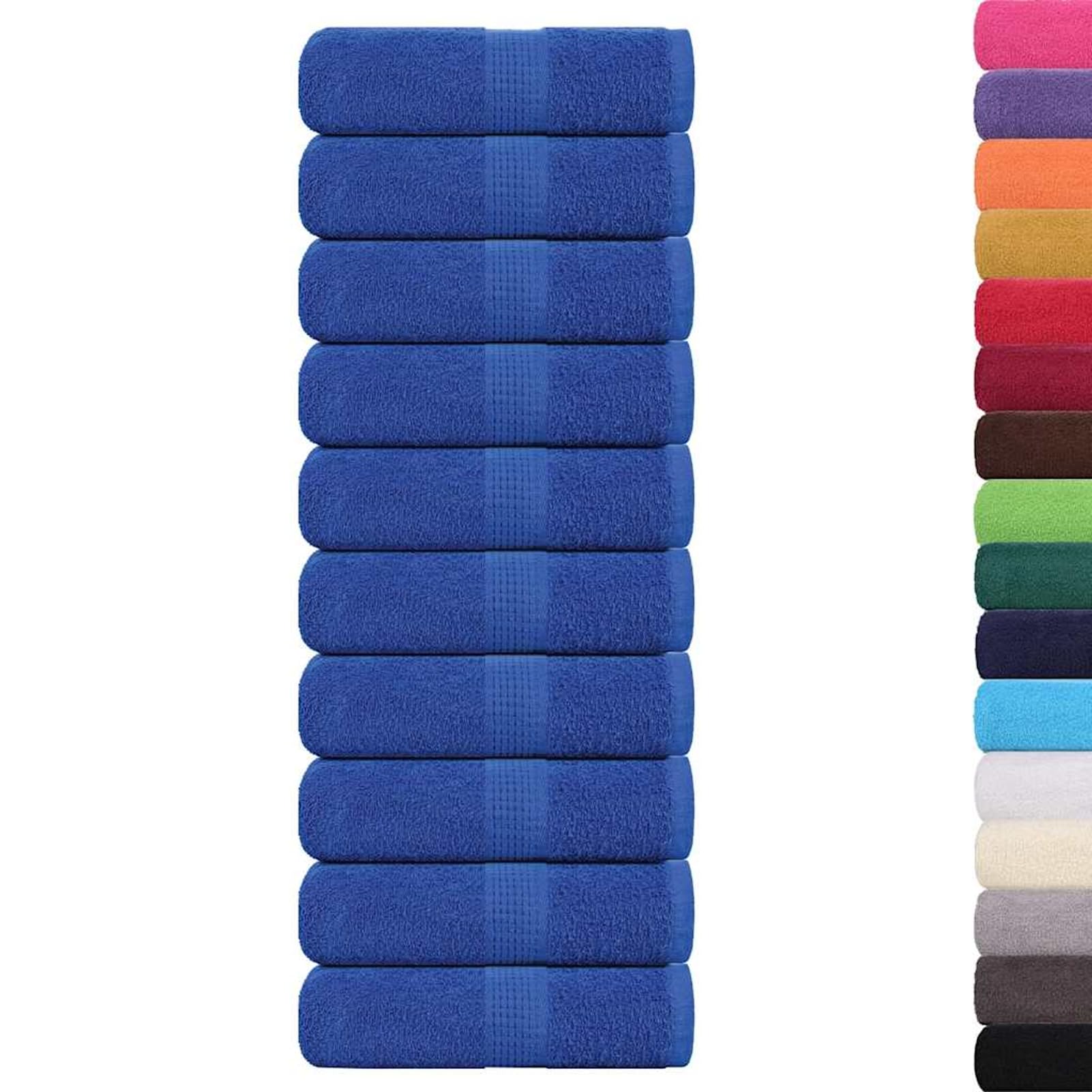 Gecheer Asciugamani Ospiti 10pz, Assorbenti e Lavabili, Cotone 360 g/m², Ideali per il Bagno