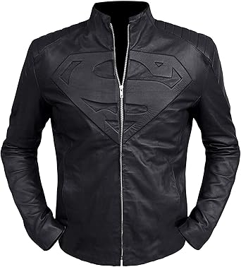 real leather superman jacket