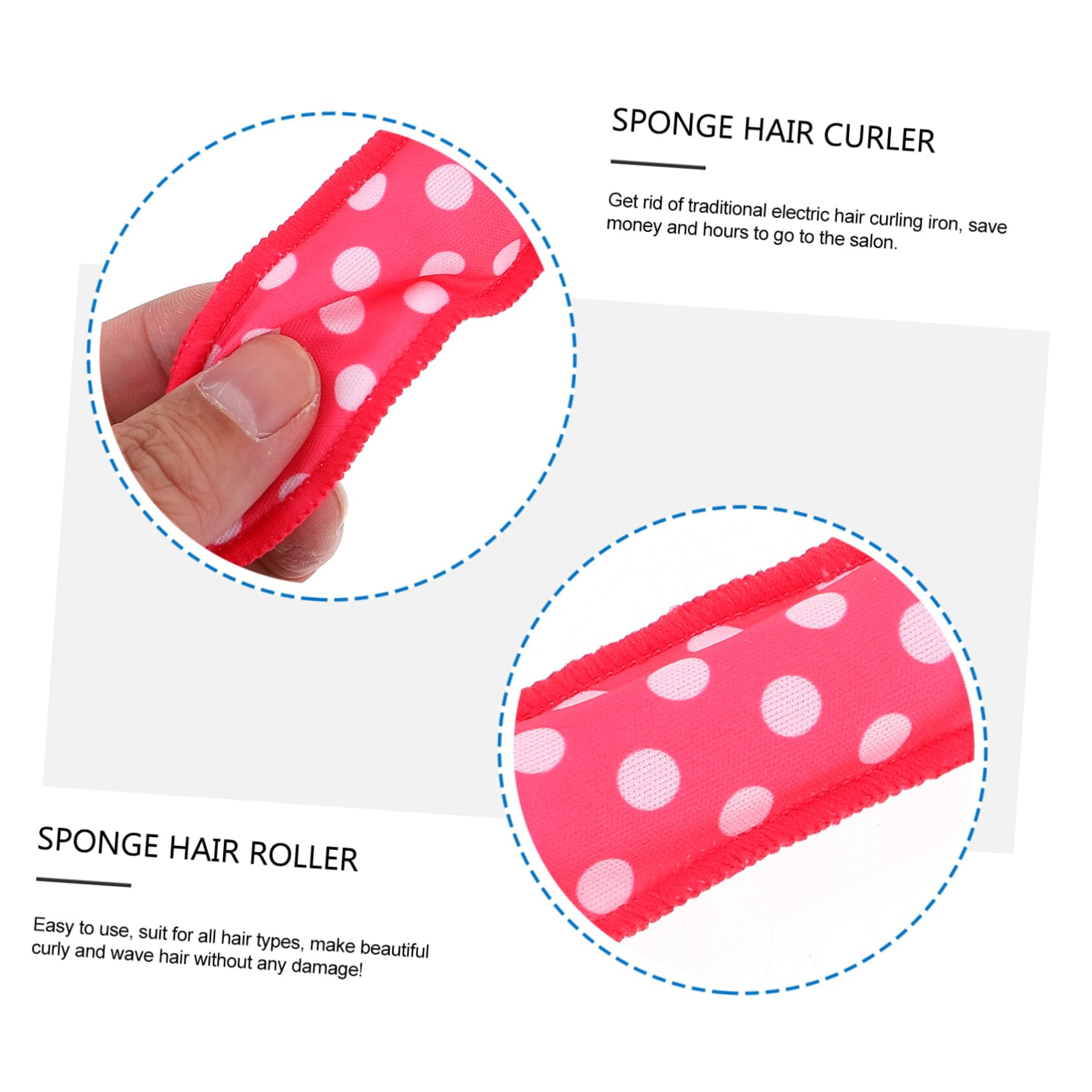 FOMIYES 57stücke Teiliges Haarschaumwickler Hitzefreie Schlaflockenwickler Für Gesundes Haar Für Lange Und Kurze Frisuren -styling Für Hause