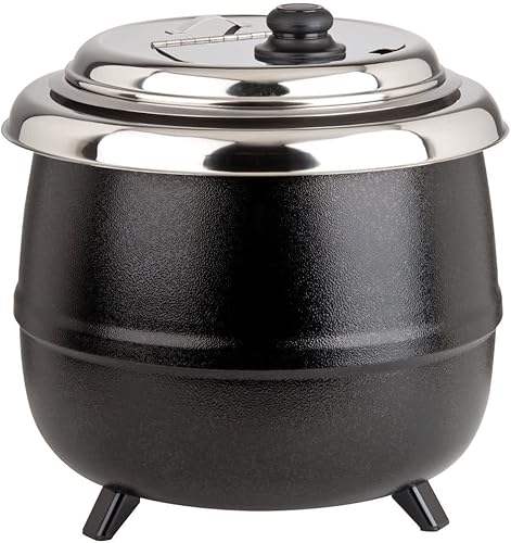 TableTop king S600 - Calentador de sopa negro de 14 cuartos de galón, 110 V, 600 W
