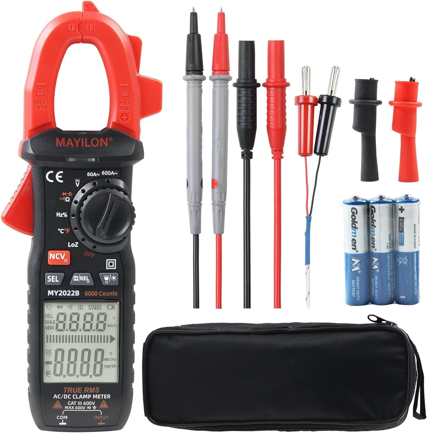 CenTech 96308 6Function Digital Clamp Meter Multi Testers