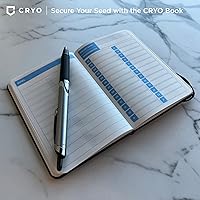 Vista 6 de CRYO Cuaderno de almacenamiento de frases criptográficas – Impermeable Bitcoin Recovery Phrase Crypto Password Keeper – 12 a 24 Word Cold Wallet