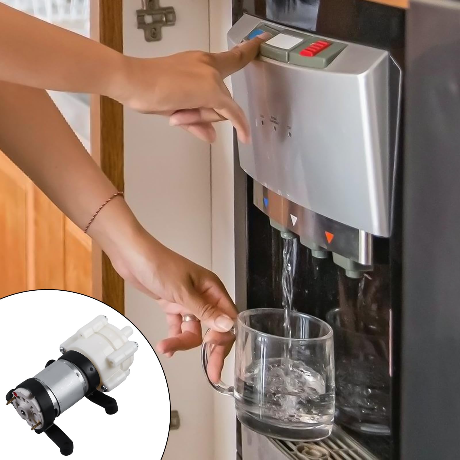 Bomba de Diafragma 12V 385 DC 1-2 l/min Autocebante para Agua