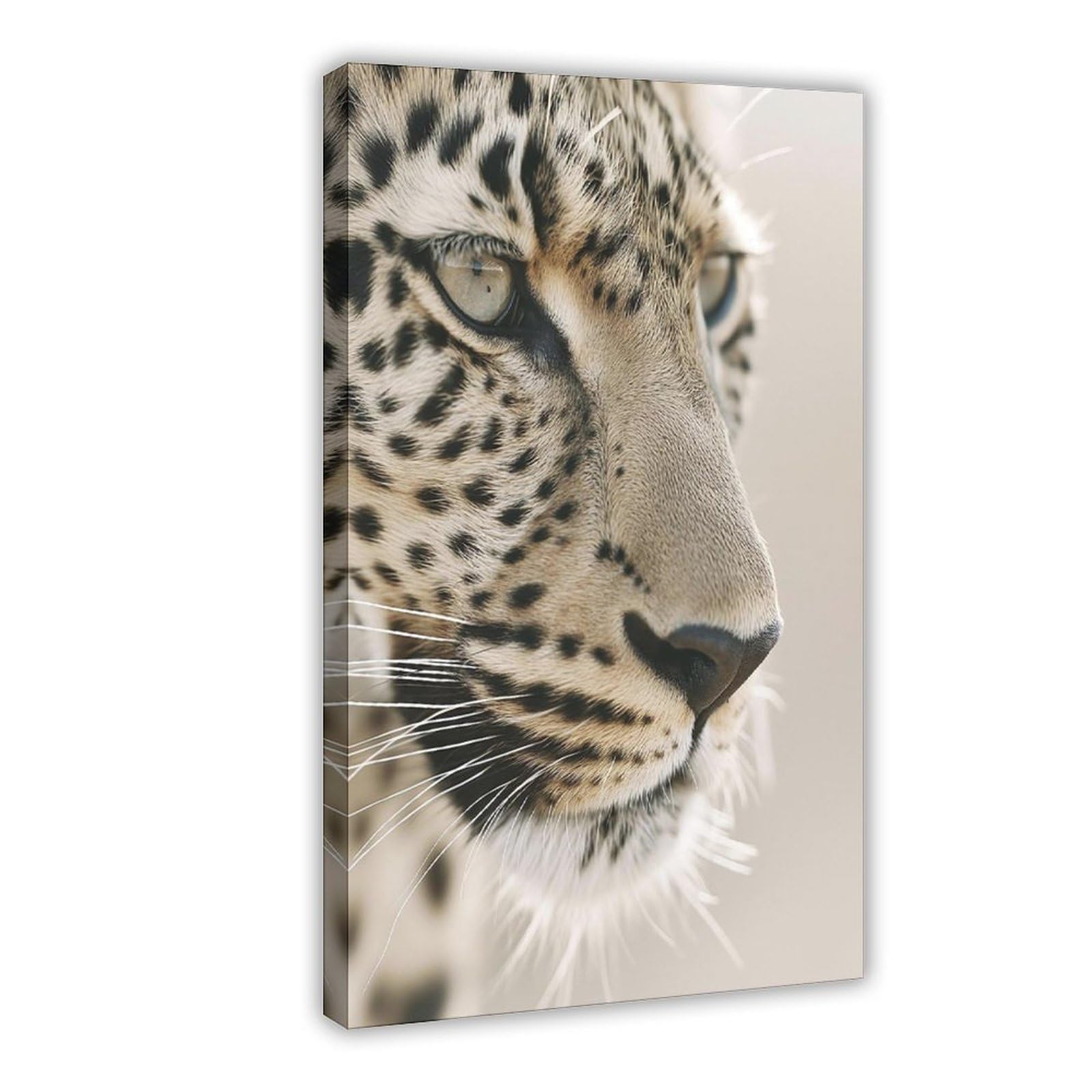 Bareronor Leopard Portrait Canvas Poster Bedroom Decor Landscape Office Room Decor Gift 8" L X 12" W