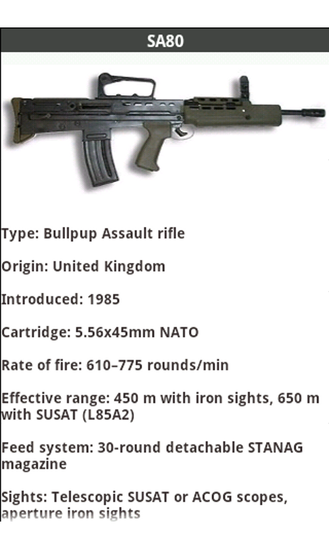 Military Rifles! - App on Amazon Appstore