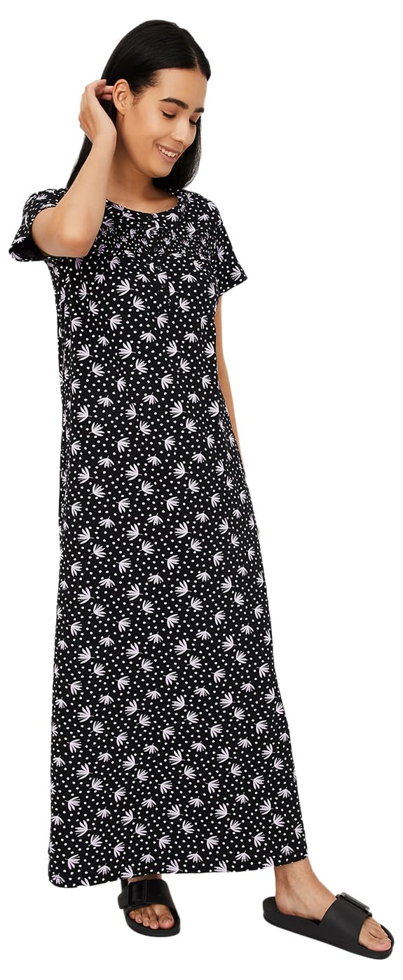 max Women's Cotton Casual Nightgown-picture-40