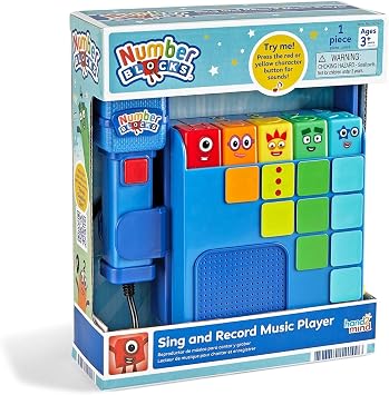 Numberblocks 96941 Sing&Record Music Player, Playback, Singing & Recording, Educational Toy, Authentic