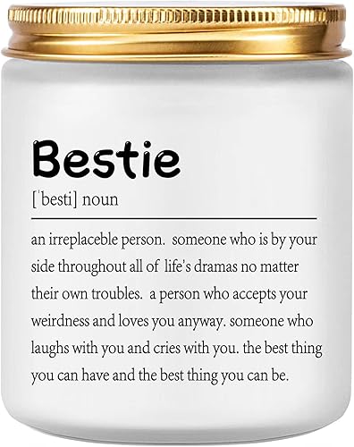 Vela perfumada  Vela de mejor amiga  Regalo único de amistad para mujeres, mejores amigos, mejor amiga, regalo de cumpleaños, idea de regalo de