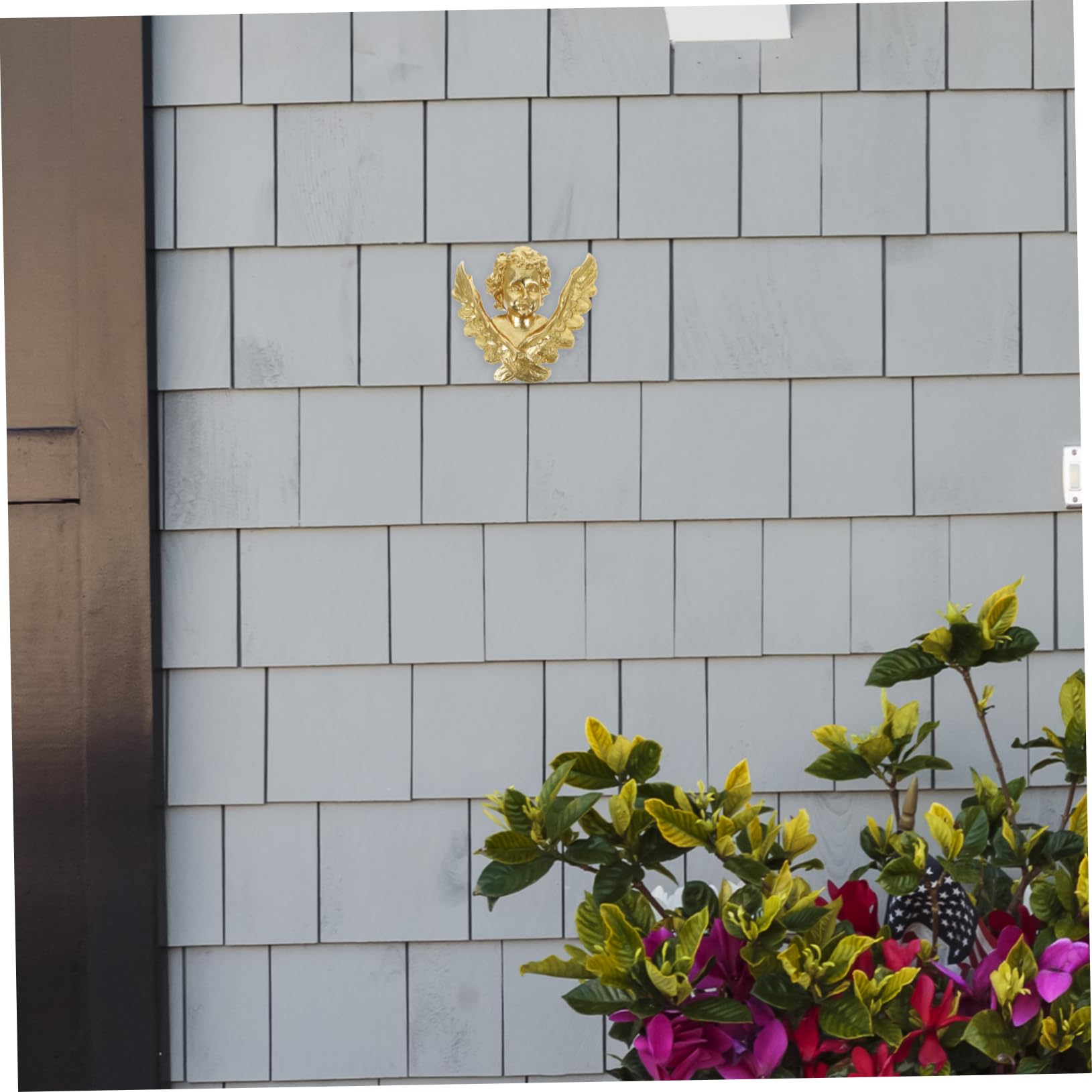 Amazon.co.jp: GREENADSCAPE ヴィンテージの黄金の天使の壁掛け装飾