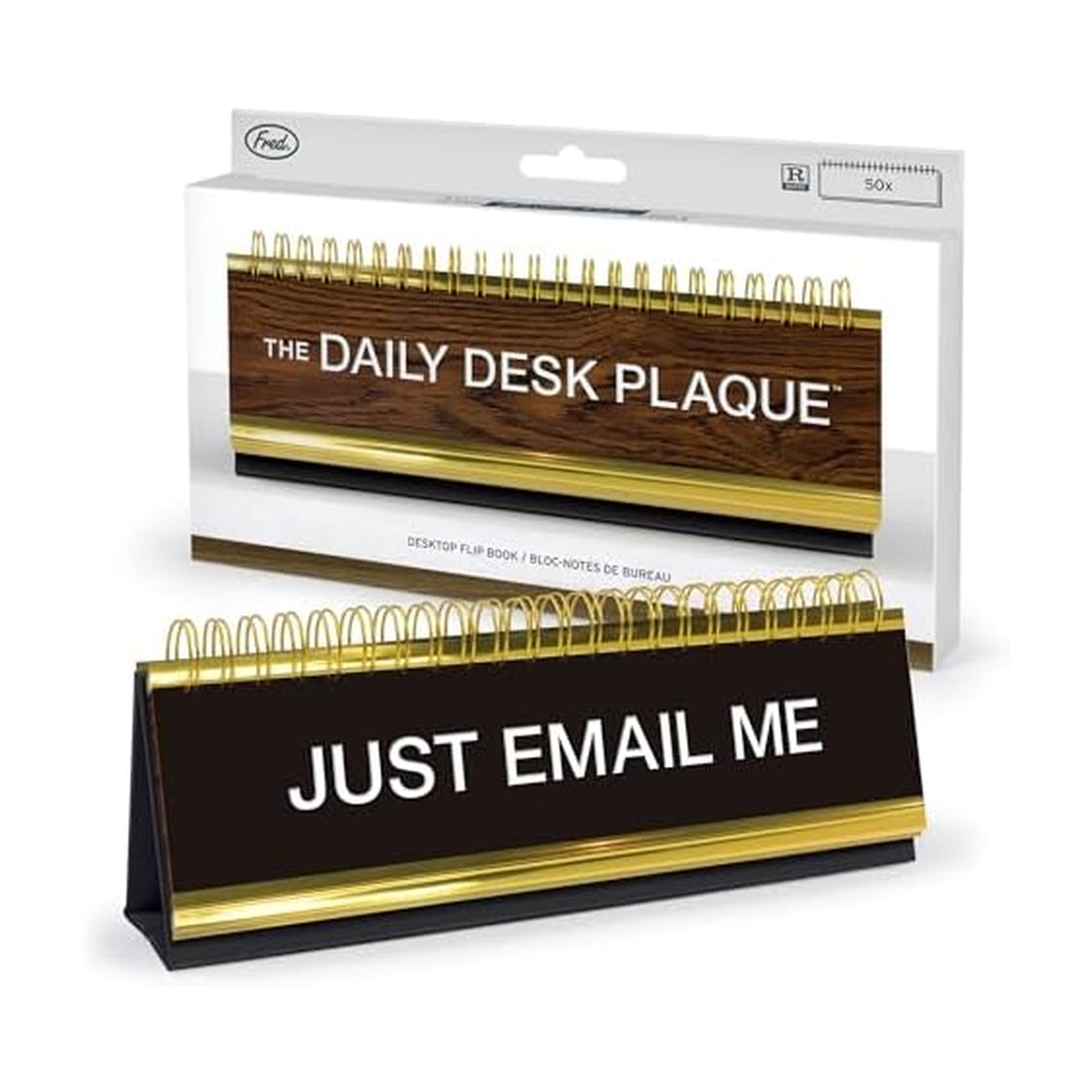 Daily Desk Plaque Desktop Flip Book, assorted