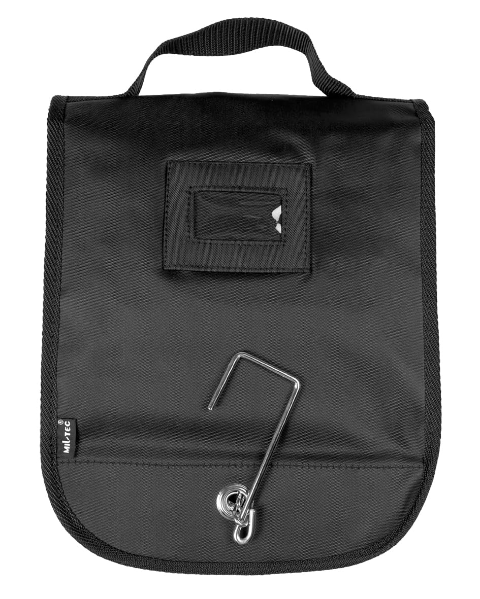 Trousse de Toilette TTOPS Noir avec Crochet Camping Bivouac Randonnée