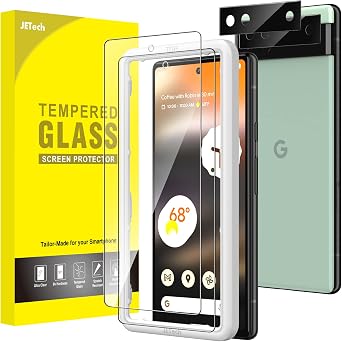 JETech Screen Protector for Google Pixel 6a, 2+2 Pack