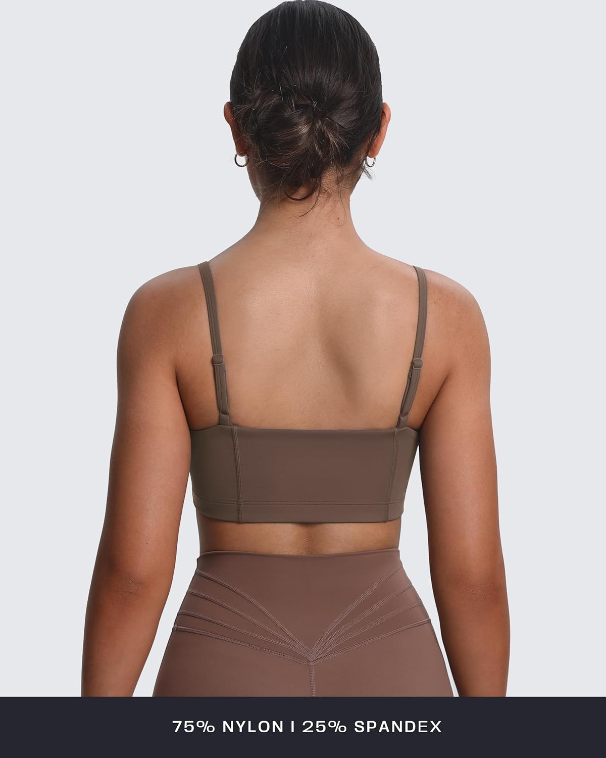 Aoxjox Women's Workout Bandeau Bras Training Fitness Running Yoga Crop Tank - Image 3