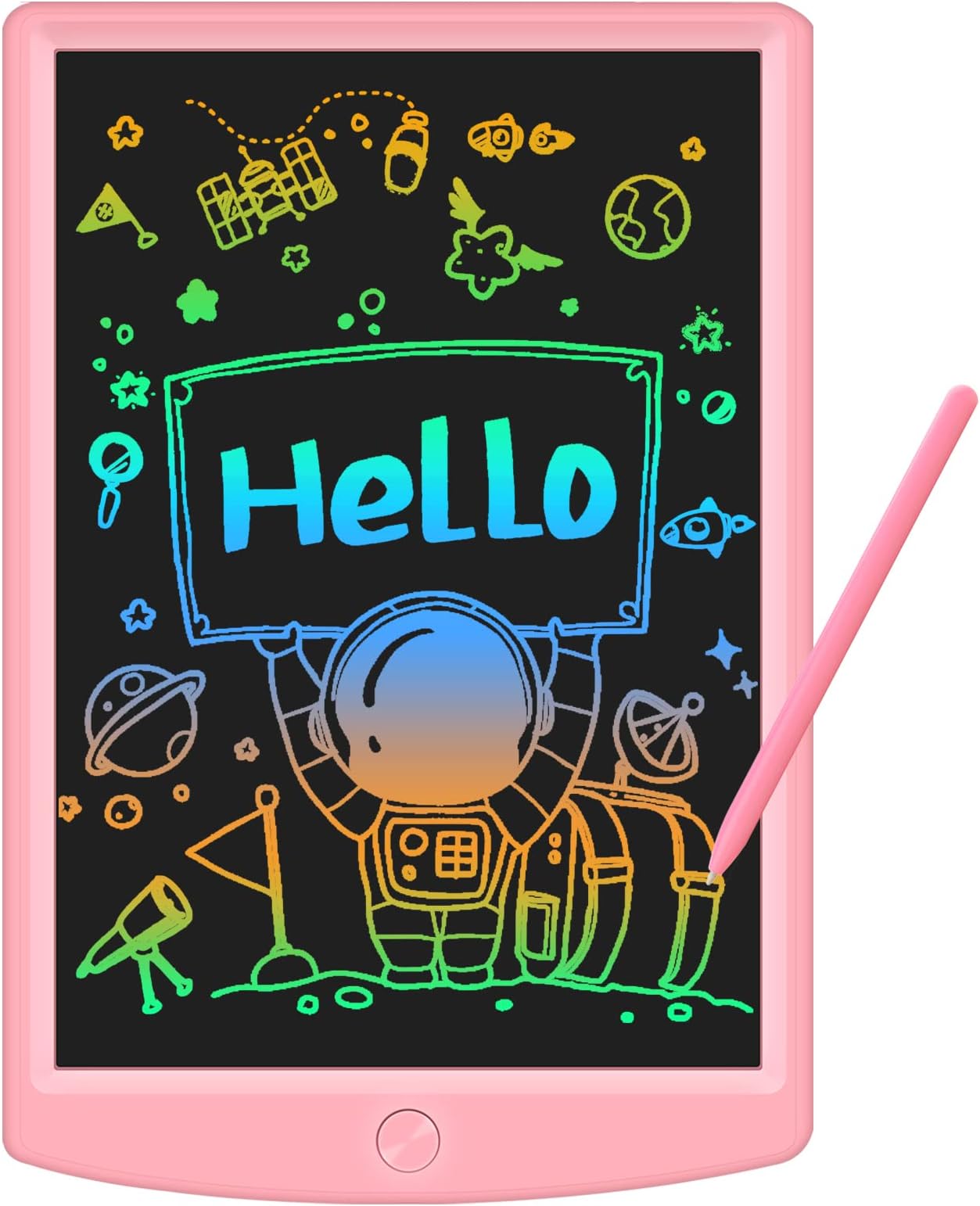 NEWYESKids Toys for 3-12 Years Old Girls Boys, 10 Inch Colorful LCD Writing Doodle Board, Electronic Pads for Graffiti, Drawing, Toddler Educational Birthday Gifts for Age 3 4 5 6 7 8 9