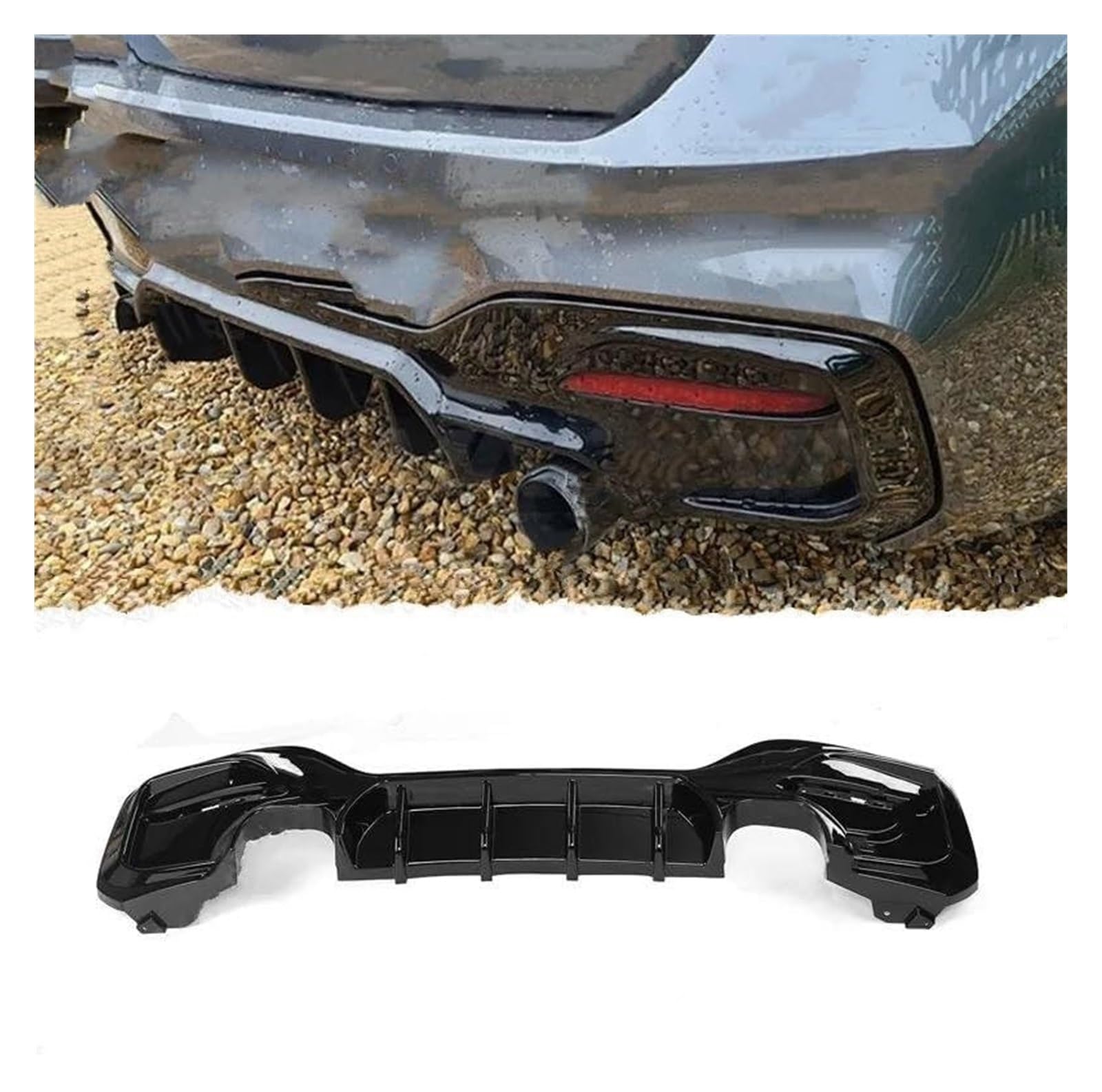 Spoiler Aileron pour B&MW Série 1 pour M Sport F20 F21 M135i M140i Diffuseur Pare&Chocs Voiture Séparateurs Kit Carrosserie Protection Réglage Ailes Lèvre Becquet