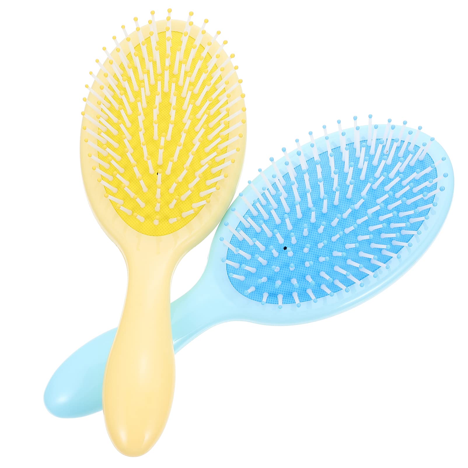 capelli 4 pezzi statico for casa districante viaggio no blu bagnato spazzole for massaggio spesse styling pettine cuoio capelluto plastica donna donna parrucchiere giallo pratico aria capelli lunghi r