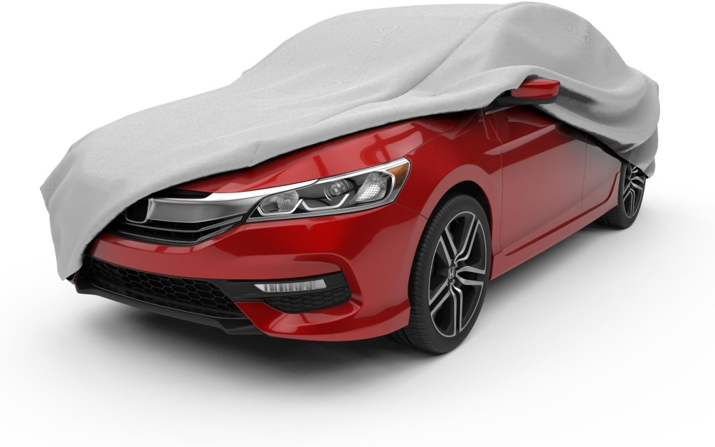 Budge Ultra Duro 3-Layer Car Cover - UV & Water Resistant, Breathable Protection for Cars up to 264", Gray, Size D-5